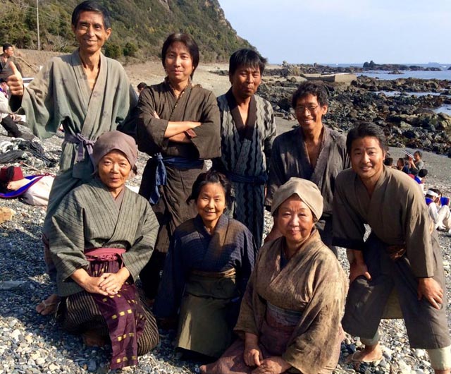 NPO Ertugrul Saves the World Mitglieder am Kainan 1890 Filmset in Kushimoto mit  
Fujio Shimamura, Tomoki Nakamura, Can Akalin, Kirk Kiyoharu Ura, Shinji Nishihiro, Midori Shimamura, Tatsuko Wanibuchi, Mutsuko Azuma